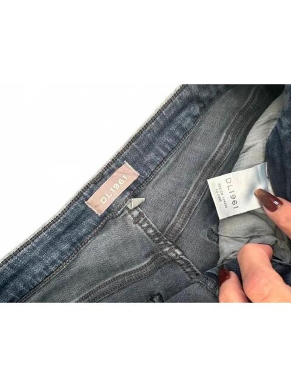 New DL1961 Chrissy Ultra High Rise Skinny Jeans Saxton 32 - Picture 3 of 7